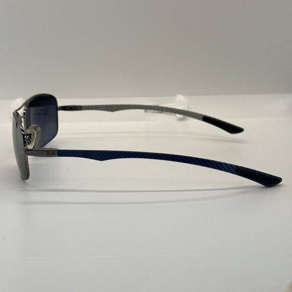 Ray-Ban RB8309 004/6G Polarized Sunglasses Blue Carbon Fiber Cockpit 59-18-140 - Picture 5 of 13